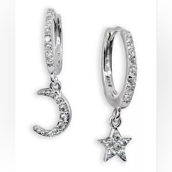 Giani Bernini Cubic Zirconia Moon & Star Charm, sterling silver - New